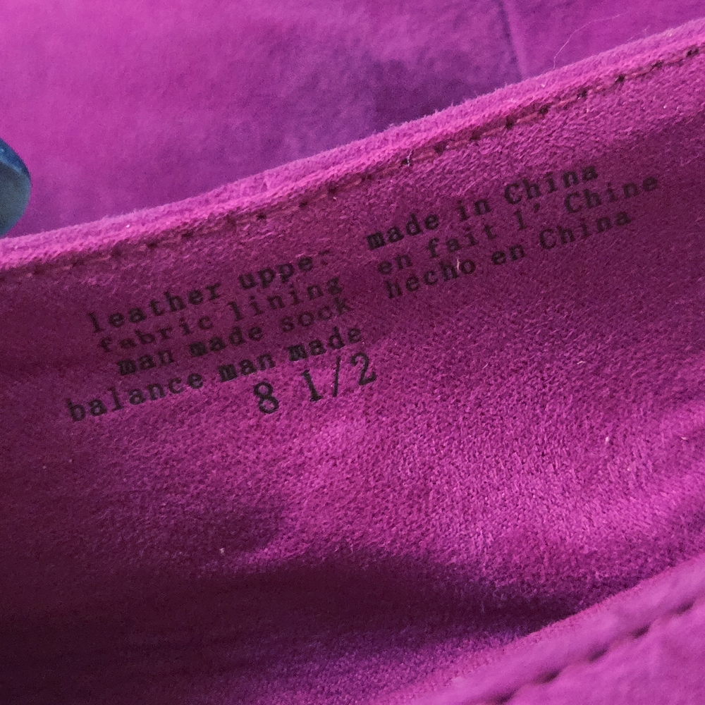 Seychelles EUC Slingback Chunky Heels 8.5 Purple Magenta - Picture 11 of 16